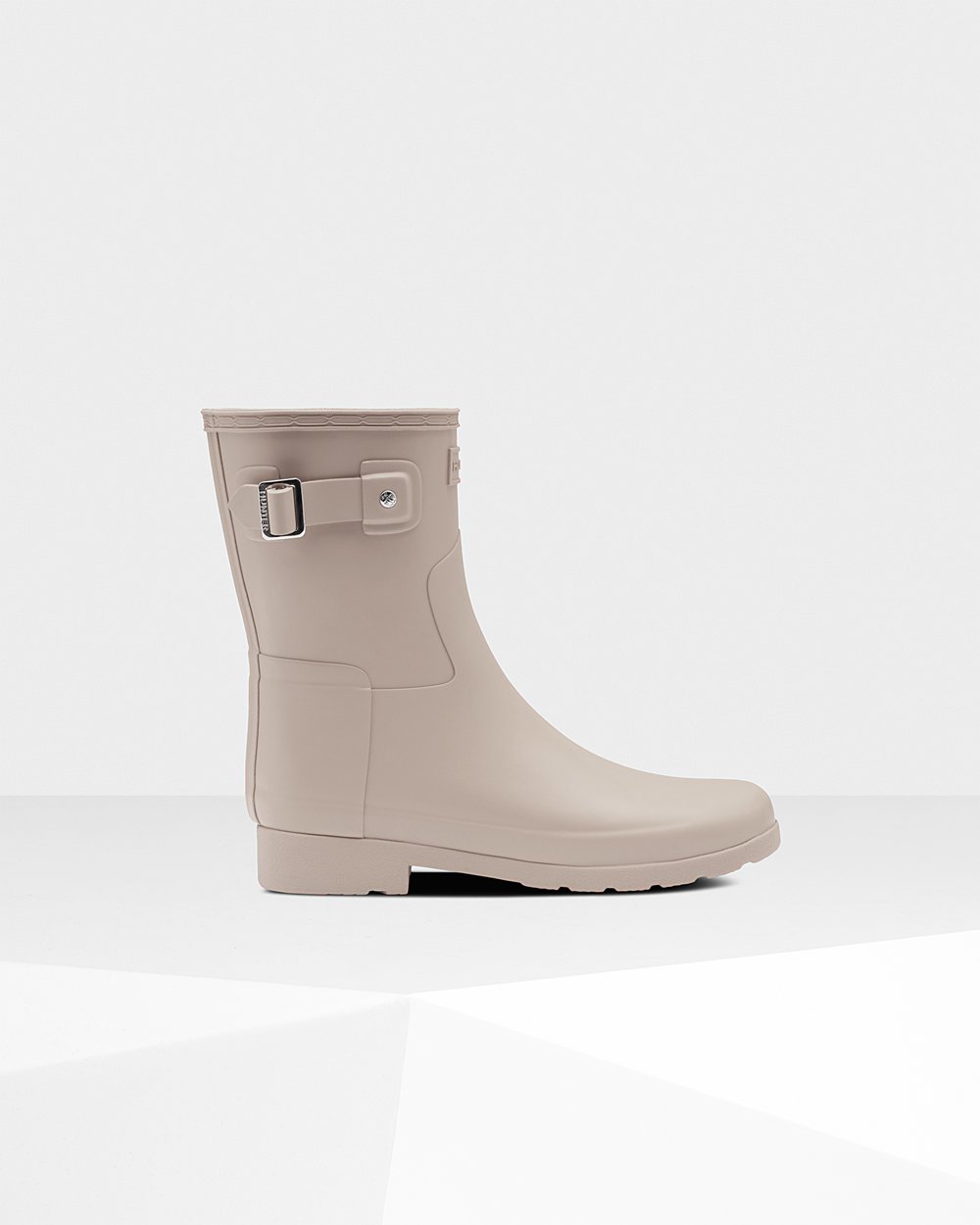 Women Hunter Refined Slim Fit | Short Rain Boots Grey | NZ-37895-LKUD